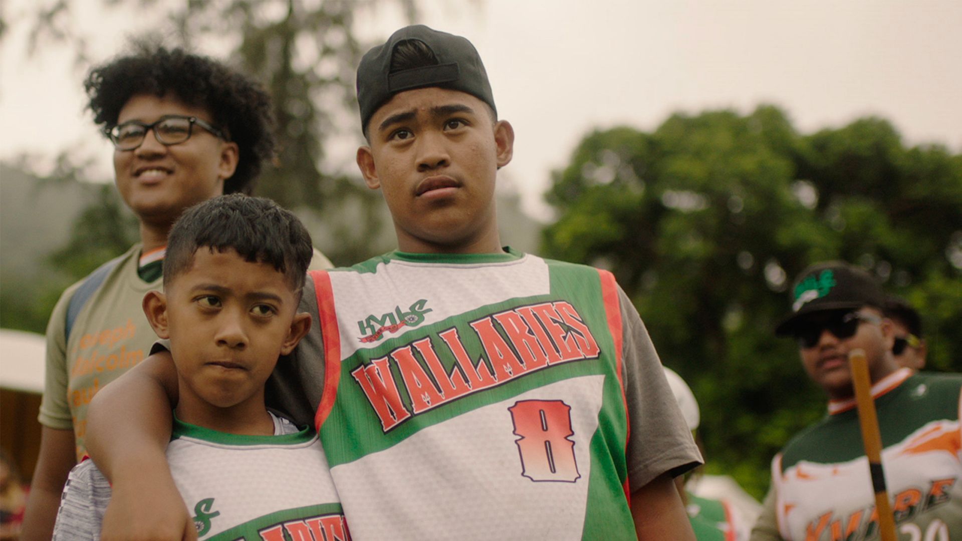 3 young boys in Kalihi Valley Hawaii