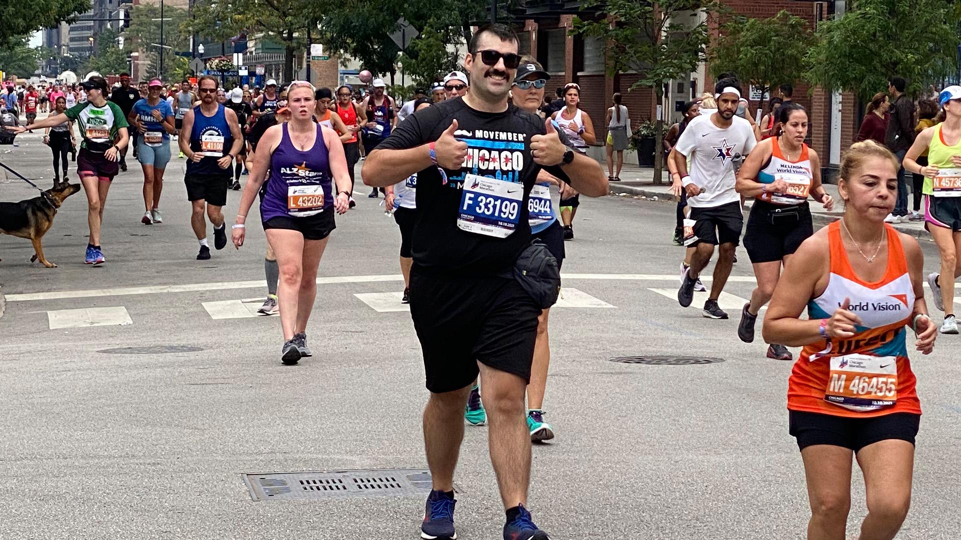 Chicago Marathon 2021 Runner Peter