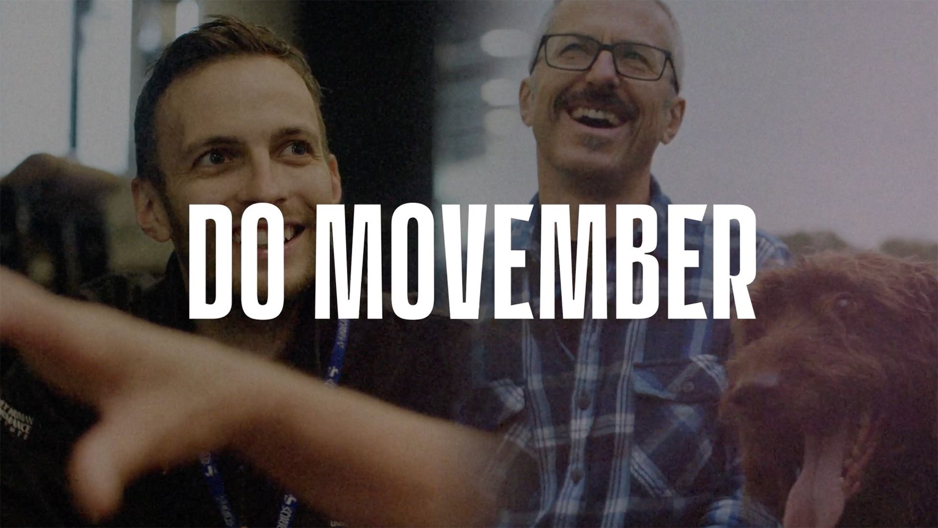 Image showing two smiling men. Superimposed text reads "DO MOVEMBER"